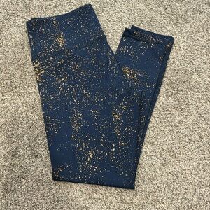 Zyia navy blue reflective leggings